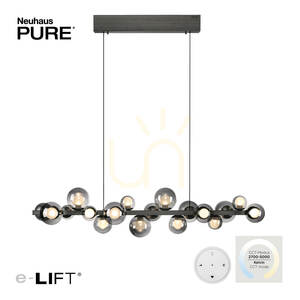PURE E-POPUP 2557-15 Grå 18xLED taklampa small 1