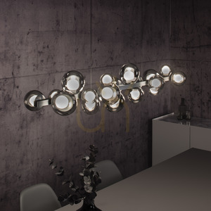 PURE E-POPUP 2557-15 Grå 18xLED taklampa small 20