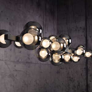 PURE E-POPUP 2557-15 Grå 18xLED taklampa small 9