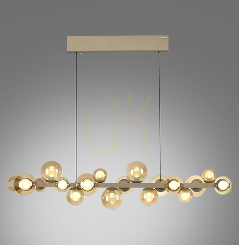 Kontrollera PURE E-POPUP 2557-97 Guld 18xLED taklampa
