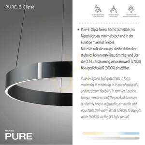 PURE E-CLIPSE 2560-15 Grå 2xLED taklampa 3 PURE E-CLIPSE 2560-15 Grå 2xLED taklampa small 3