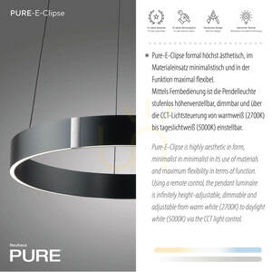 PURE E-CLIPSE 2560-15 Grå 2xLED taklampa 4 PURE E-CLIPSE 2560-15 Grå 2xLED taklampa small 4