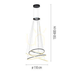 PURE E-FLYING RINGS 2566-15 Grå 1xLED-pendellampa 8 PURE E-FLYING RINGS 2566-15 Grå 1xLED-pendellampa small 8