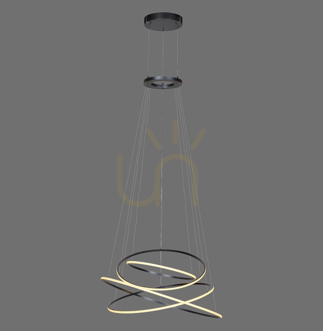 Kontrollera PURE E-FLYING RINGS 2566-15 Grå 1xLED-pendellampa PURE E-FLYING RINGS 2566-15 Grå 1xLED-pendellampa
