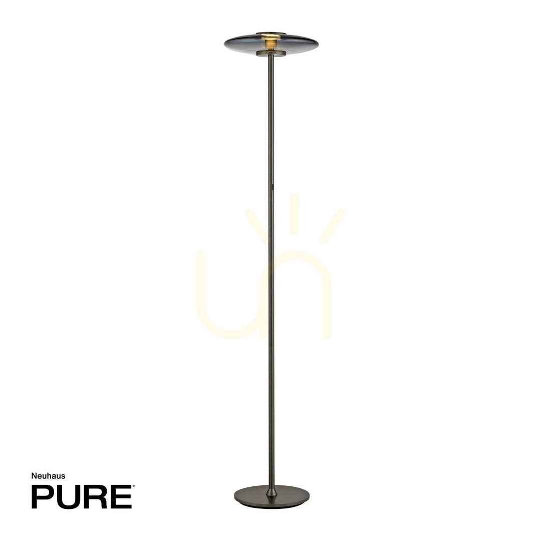 Utsikt PURE VITRUM 481-15 Golvlampa, grå, 2xLED PURE VITRUM 481-15 Golvlampa, grå, 2xLED
