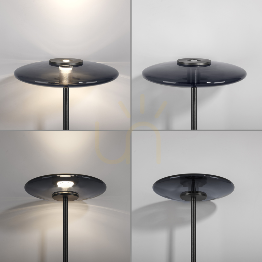 Förhandsvisning PURE VITRUM 481-15 Golvlampa, grå, 2xLED PURE VITRUM 481-15 Golvlampa, grå, 2xLED