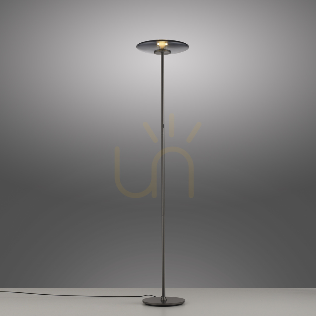 Kontrollera PURE VITRUM 481-15 Golvlampa, grå, 2xLED PURE VITRUM 481-15 Golvlampa, grå, 2xLED