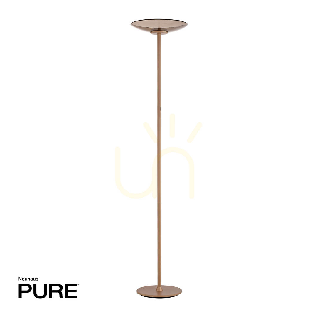 Utsikt PURE MOON 594-97 Golvlampa, brun, 2xLED PURE MOON 594-97 Golvlampa, brun, 2xLED