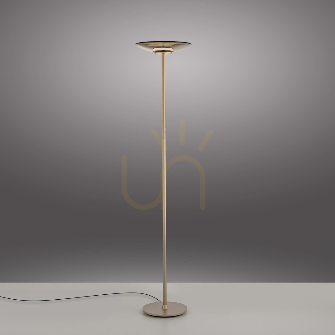 Kontrollera PURE MOON 594-97 Golvlampa, brun, 2xLED PURE MOON 594-97 Golvlampa, brun, 2xLED
