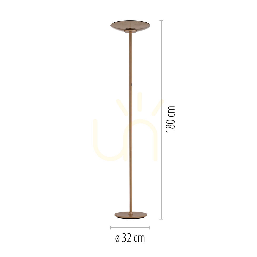 Display PURE MOON 594-97 Golvlampa, brun, 2xLED PURE MOON 594-97 Golvlampa, brun, 2xLED