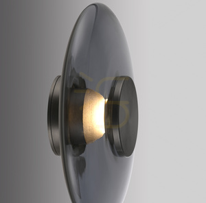 PURE VITRUM 6082-15 Vägglampa, grå, 1xLED small 9