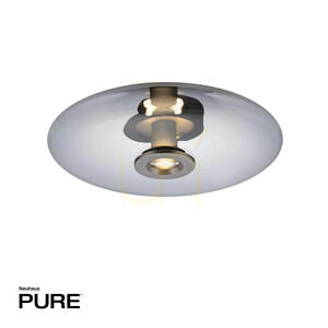 PURE VITRUM 6083-15 Taklampa, grå, 2xLED 1 PURE VITRUM 6083-15 Taklampa, grå, 2xLED small 1