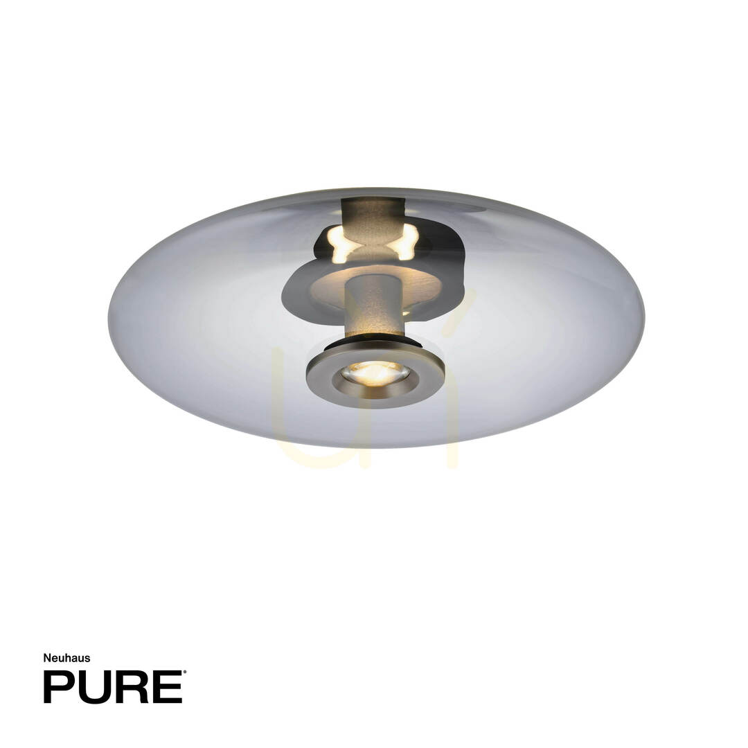 Utsikt PURE VITRUM 6083-15 Taklampa, grå, 2xLED PURE VITRUM 6083-15 Taklampa, grå, 2xLED