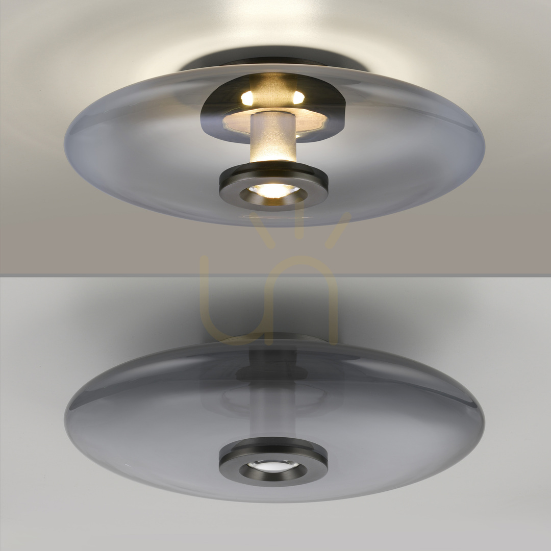 Förhandsvisning PURE VITRUM 6083-15 Taklampa, grå, 2xLED PURE VITRUM 6083-15 Taklampa, grå, 2xLED