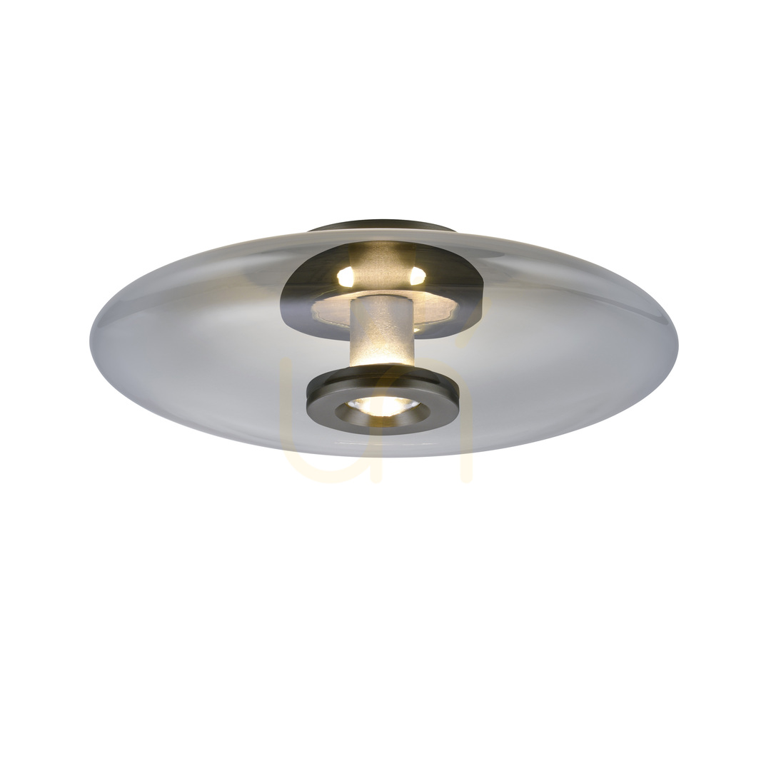 Kontrollera PURE VITRUM 6083-15 Taklampa, grå, 2xLED PURE VITRUM 6083-15 Taklampa, grå, 2xLED