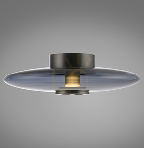 PURE VITRUM 6083-15 Taklampa, grå, 2xLED 0 PURE VITRUM 6083-15 Taklampa, grå, 2xLED small 0
