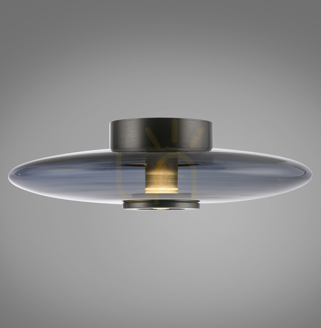 Kontrollera PURE VITRUM 6083-15 Taklampa, grå, 2xLED PURE VITRUM 6083-15 Taklampa, grå, 2xLED