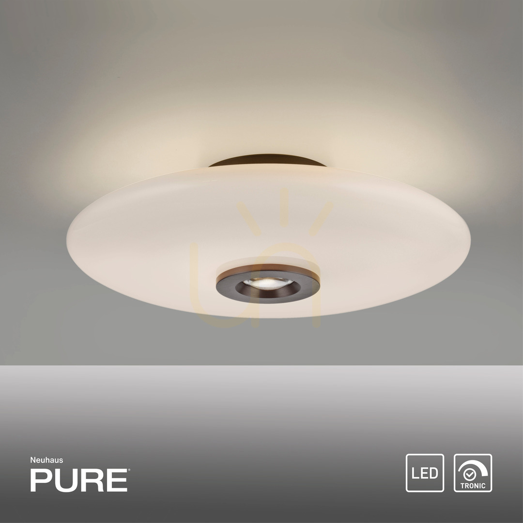 Display PURE VITRUM 6083-34 Brunt takljus, 2xLED PURE VITRUM 6083-34 Brunt takljus, 2xLED