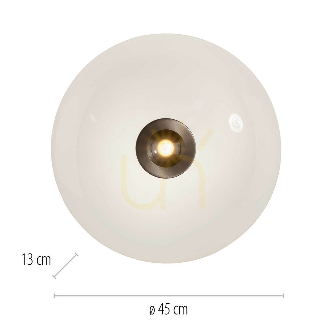 Display PURE VITRUM 6083-34 Brunt takljus, 2xLED PURE VITRUM 6083-34 Brunt takljus, 2xLED