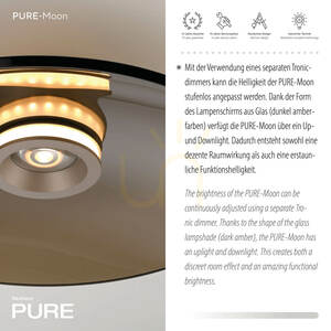 PURE MOON 6095-97 Brunt takljus, 2xLED small 4