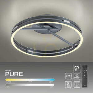 PURE LOOP 6552-15 Taklampa, grå, 2xLED small 14