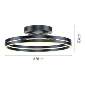 PURE LOOP 6552-15 Taklampa, grå, 2xLED small 8