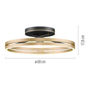 PURE LOOP 6552-68 Svart taklampa, 2xLED small 8