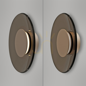 PURE MOON 9594-97 Vägglampa, brun, 1xLED small 14