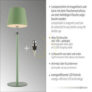 BOTERIA 19251-43 Grön bordslampa med 1 LED-lampa small 15