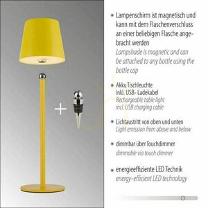 BOTERIA 19251-81 Bordslampa, gul, 1xLED 8 BOTERIA 19251-81 Bordslampa, gul, 1xLED small 8