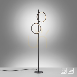 MINI RITUS 15396-18 Golvlampa, svart, 2xLED small 12