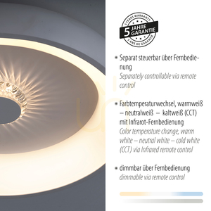 VERTIGO 14384-16 Taklampa, vit, 1xLED small 4