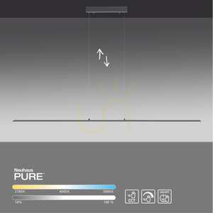 PURE-LITE 8377-13 Antracit 1xLED-pendellampa small 12