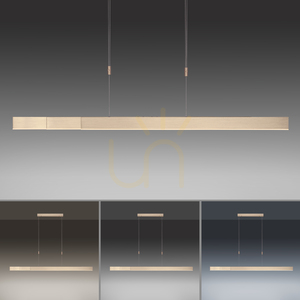 PURE-MOTO 2525-60 Hänglampa i mässing med 3 LED-lampor small 4