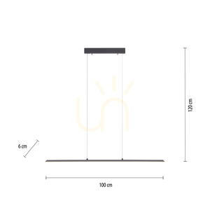 PURE-LITE 8375-13 Antracit 1xLED-pendellampa small 7