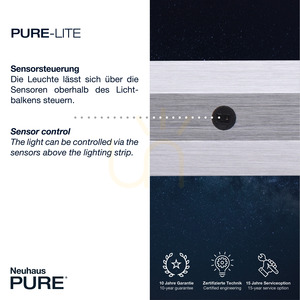 PURE-LITE 8377-55 Silver 1xLED taklampa small 2