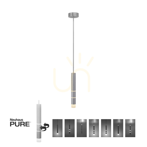 PURE-VEGA 2211-95 Silver 4xLED taklampa small 1