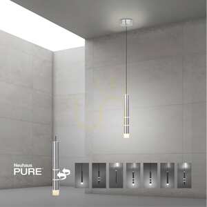 PURE-VEGA 2211-95 Silver 4xLED taklampa small 10