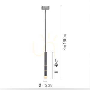 PURE-VEGA 2211-95 Silver 4xLED taklampa small 7