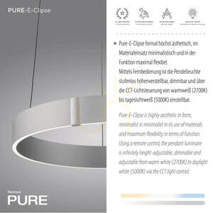 PURE E-CLIPSE 2560-95 Silver 2xLED taklampa 4 PURE E-CLIPSE 2560-95 Silver 2xLED taklampa small 4