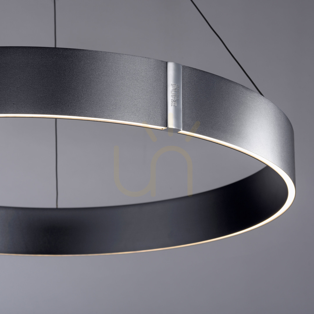 Kontrollera PURE E-CLIPSE 2561-15 Grå pendellampa med 2 LED-lampor PURE E-CLIPSE 2561-15 Grå pendellampa med 2 LED-lampor