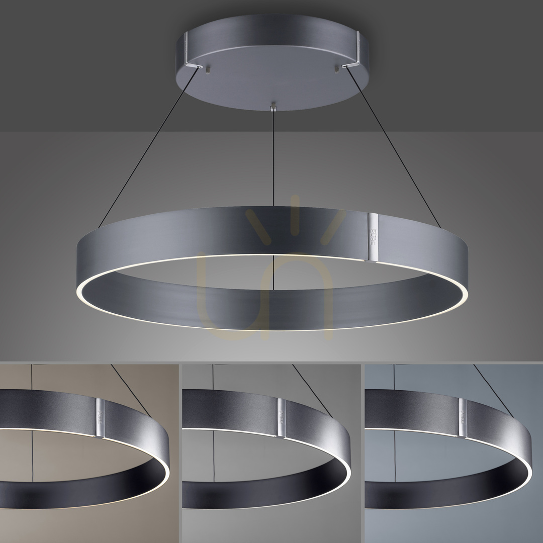 Kontrollera PURE E-CLIPSE 2561-15 Grå pendellampa med 2 LED-lampor PURE E-CLIPSE 2561-15 Grå pendellampa med 2 LED-lampor