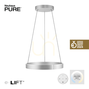 PURE E-CLIPSE 2561-95 Silver 2xLED taklampa 1 PURE E-CLIPSE 2561-95 Silver 2xLED taklampa small 1