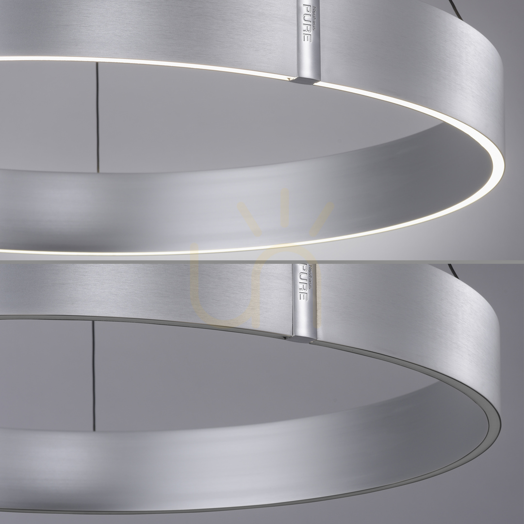 Visa PURE E-CLIPSE 2561-95 Silver 2xLED taklampa PURE E-CLIPSE 2561-95 Silver 2xLED taklampa