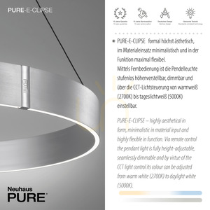 PURE E-CLIPSE 2561-95 Silver 2xLED taklampa 4 PURE E-CLIPSE 2561-95 Silver 2xLED taklampa small 4