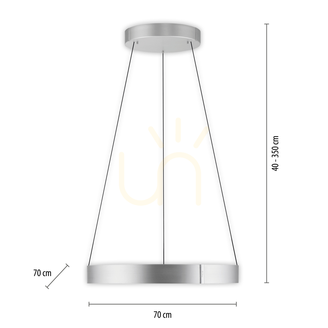 Display PURE E-CLIPSE 2561-95 Silver 2xLED taklampa PURE E-CLIPSE 2561-95 Silver 2xLED taklampa