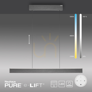 PURE E-MOTION 2570-15 Grå 2xLED-pendellampa small 13