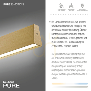 PURE E-MOTION 2570-60 Pendellampa i mässing med 2 LED-lampor small 4