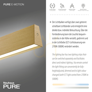 PURE E-MOTION 2570-60 Pendellampa i mässing med 2 LED-lampor small 5