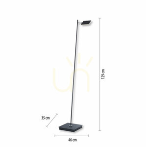 PURE-MIRA 356-18 golvlampa, antracit, 1xLED small 7